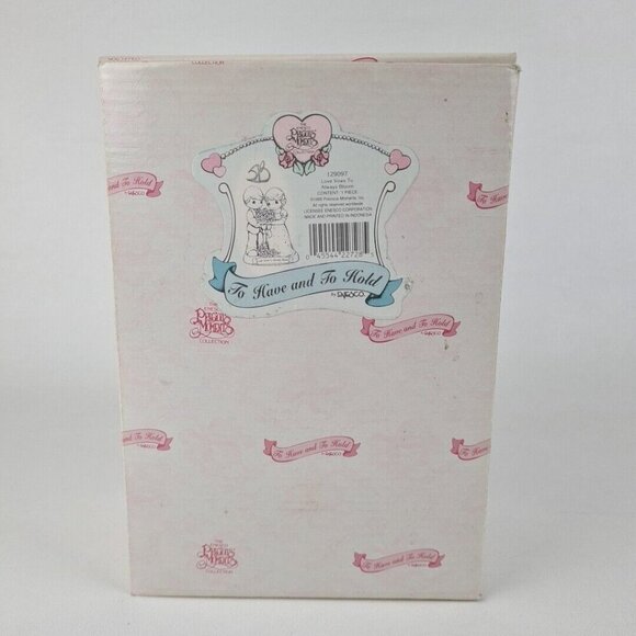 Precious Moments 129097 Love Vows To Always Bloom Porcelain Wedding Figurine - Picture 5 of 6
